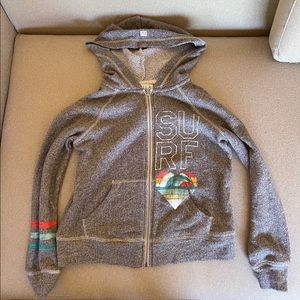 Billabong girl’s zip up hoodie M sweatshirt like new